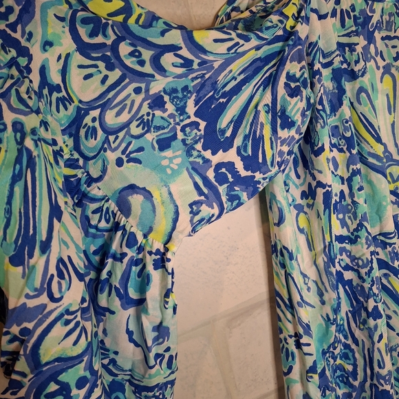 Lilly Pulitzer dress XS off the shoulder   sleeves with straps - Picture 3 of 5